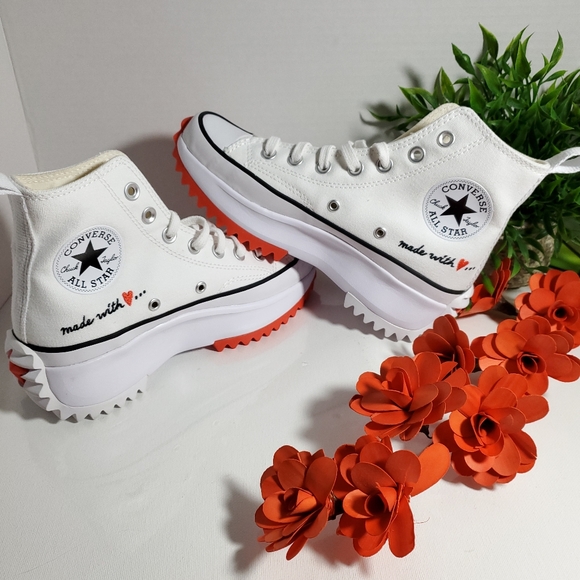 Converse Run Star Hike High 'Made With Love' Platform WOMEN SZ / 571874C - Picture 7 of 16